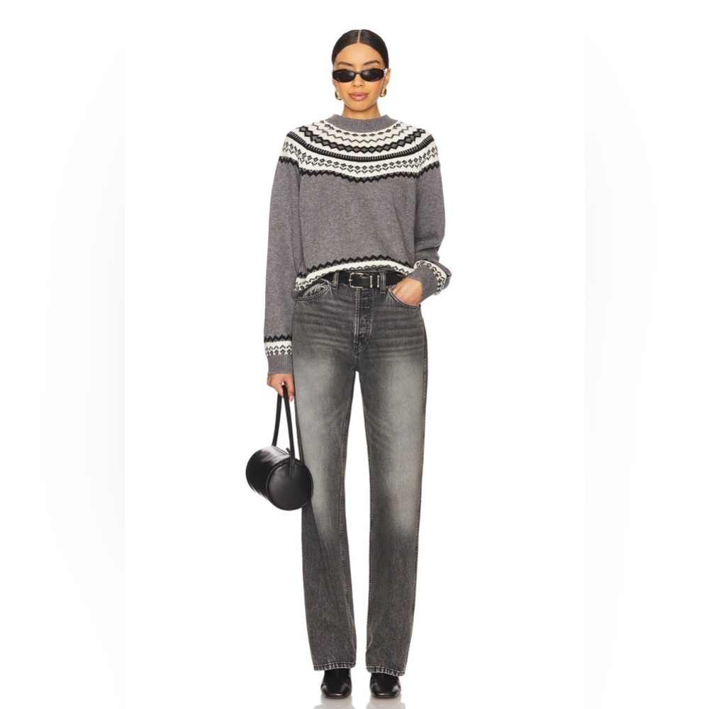 Tularosa Kiva Fairisle Sweater in Grey Multi - Picture 4 of 9